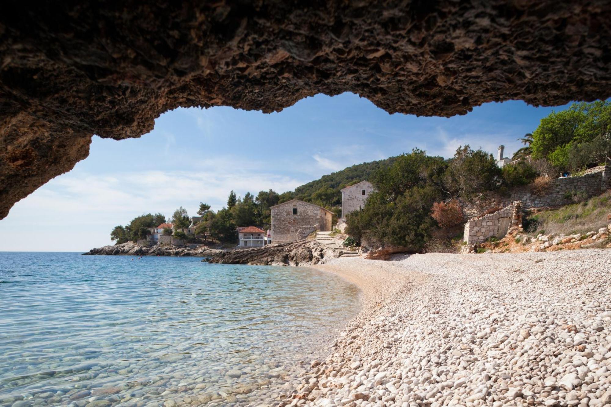 Seaside House For Families With Children Cove Tvrdni Dolac, Hvar - 2057 Gdinj Dış mekan fotoğraf